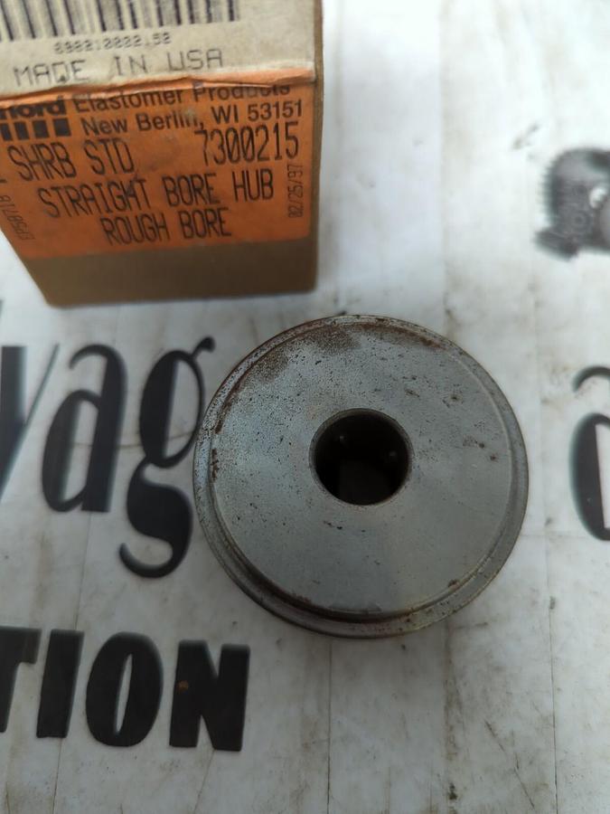 REXNORD,7300215,2 SHRB STD STRAIGHT BORE HUB ROUGH BORE NOS