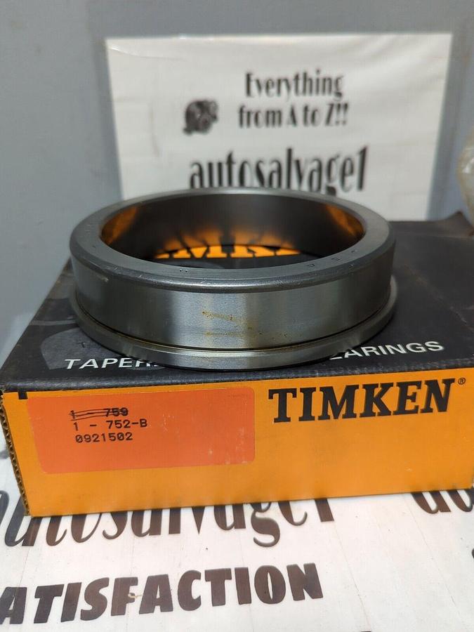 TIMKEN,752B,ROLLER BEARING CUP NOS