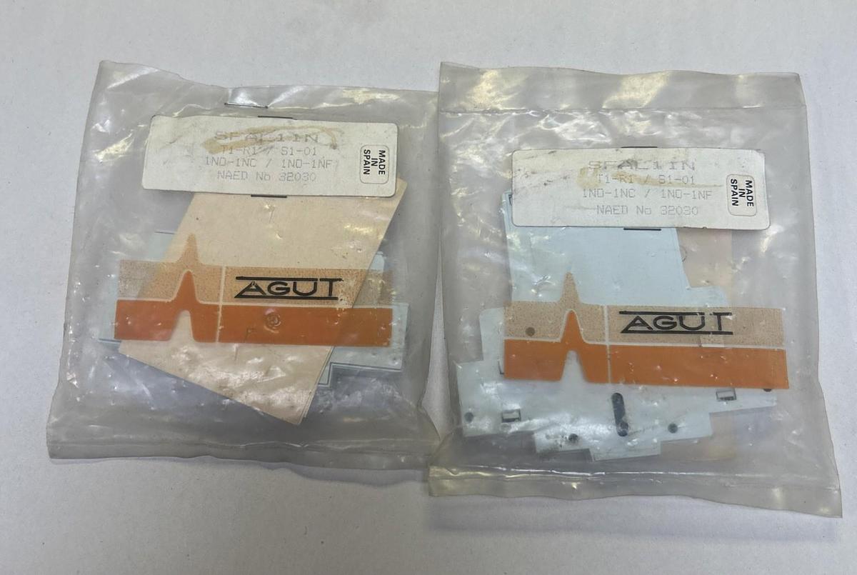 AGUT,SFAL11N,AUXILIARY CONTACT BLOCK LOT OF 2 NOS