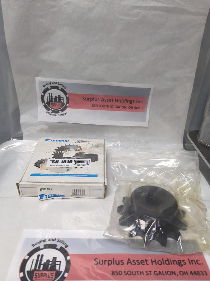 US TSUBAKI,80B13 SBI,SPROCKET 13 TEETH 1 INCH PITCH NOS