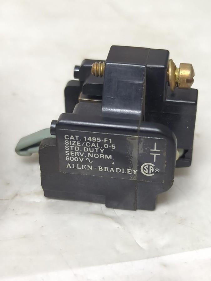 ALLEN BRADLEY,1495-F1,AUXILIARY CONTACT KIT NEMA SIZE 0 & 1 NOS