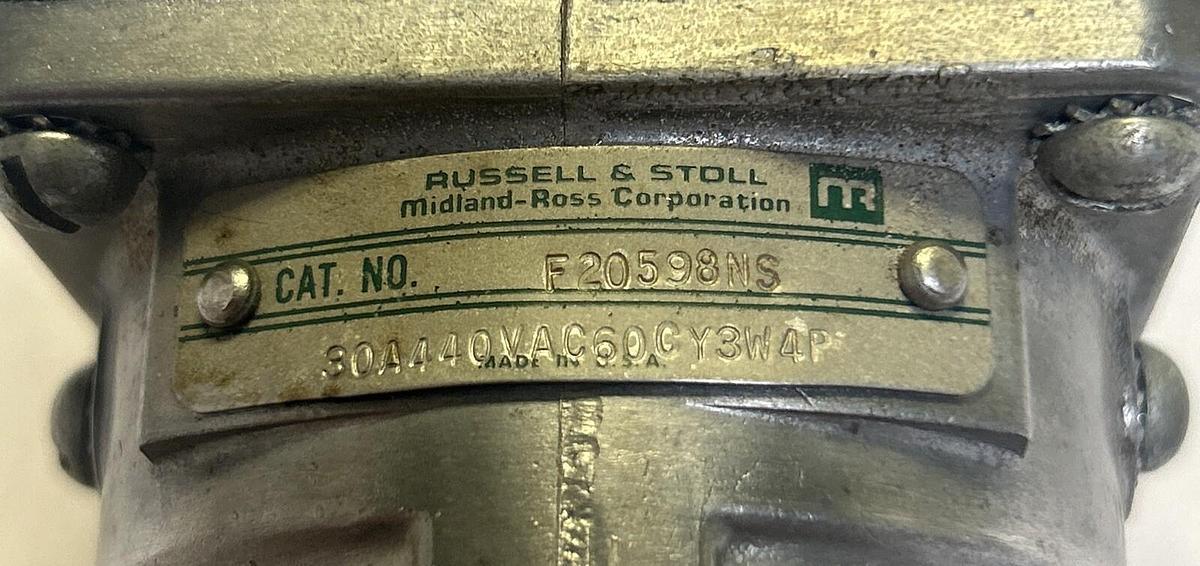 Used RUSSELL & STOLL,F20598NS,RECEPTABLE