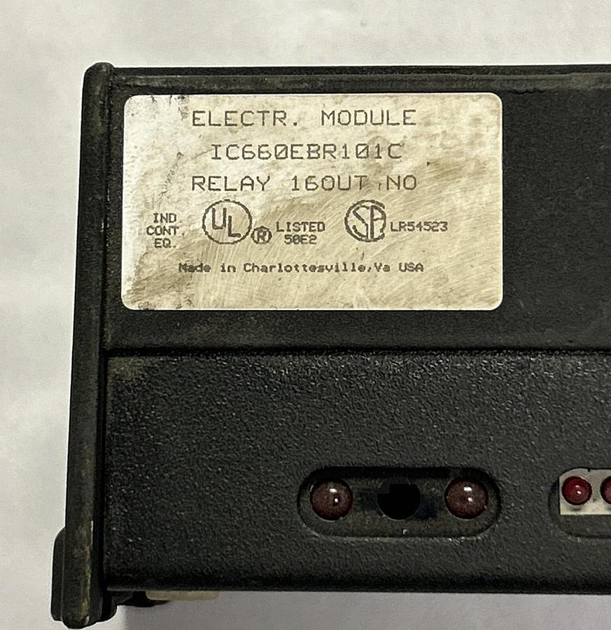 Used GE FANUC,IC660EBR101 IC660EBR101C,GENIUS BLOCK RELAY OUTPUT MODULE