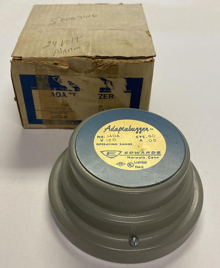 Used EDWARDS,340A,ADAPTABUZZER BUZZER NEW