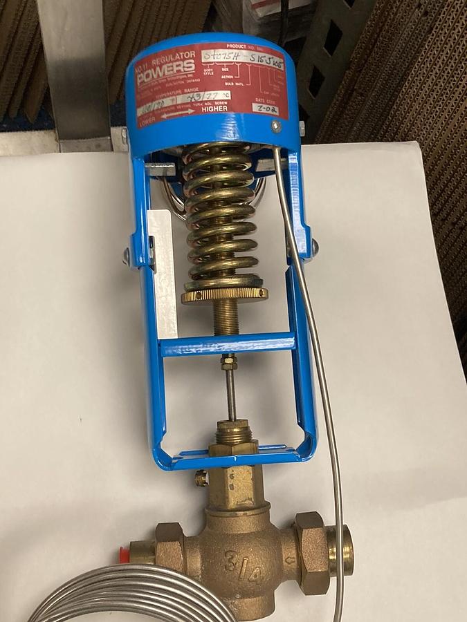 Used Powers,595-ST075H-515J105,3/4 INCH NO. 11 Regulator  110/170°F