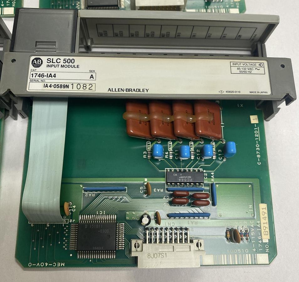 Used Allen-Bradley,1746-IA4,Input Module Lot Of 4