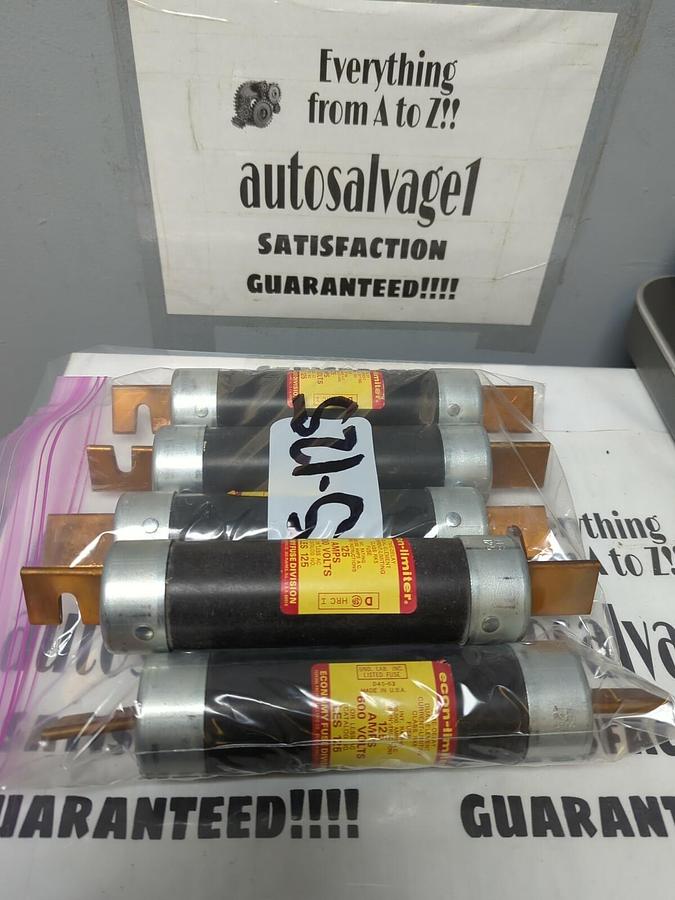 ECON-LIMITER,LES-125,CLASS RK5 FUSE 125 AMP  LOT OF 5 NOS