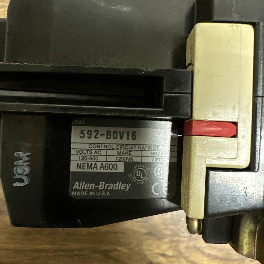 Used Allen Bradley,592-BOV16,Thermal Overload Relay