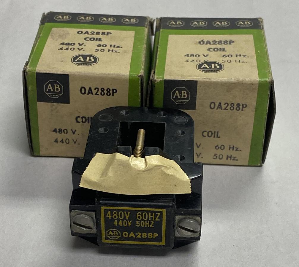 Allen-Bradley,0A288P,Coil 480V 60HZ Lot Of 2 NOS
