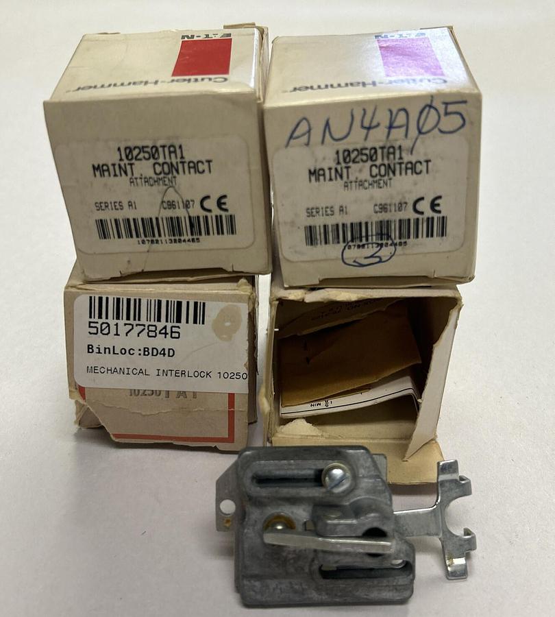 CUTLER HAMMER,10250T3,CONTACT BLOCK LOT OF 2 NEW