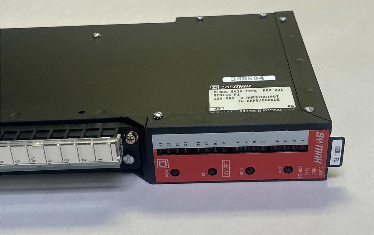 SQUARE D SYMAX,8030ROM221,OUTPUT MODULE