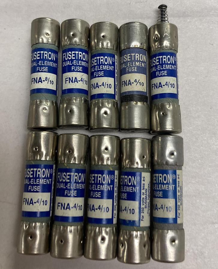 Cooper Bussmann,FNA 4/10,Fusetron Fuse Lot of 10 NOS