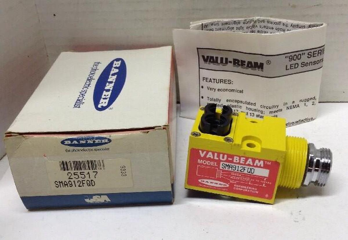 Banner,Model SMA912FQD/25517, Valu-Beam