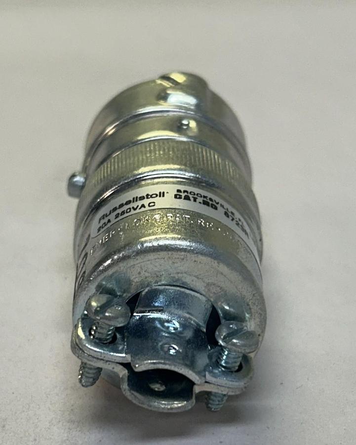 RUSSELLSTOLL,8723R,CONNECTOR 20A 250V NOS