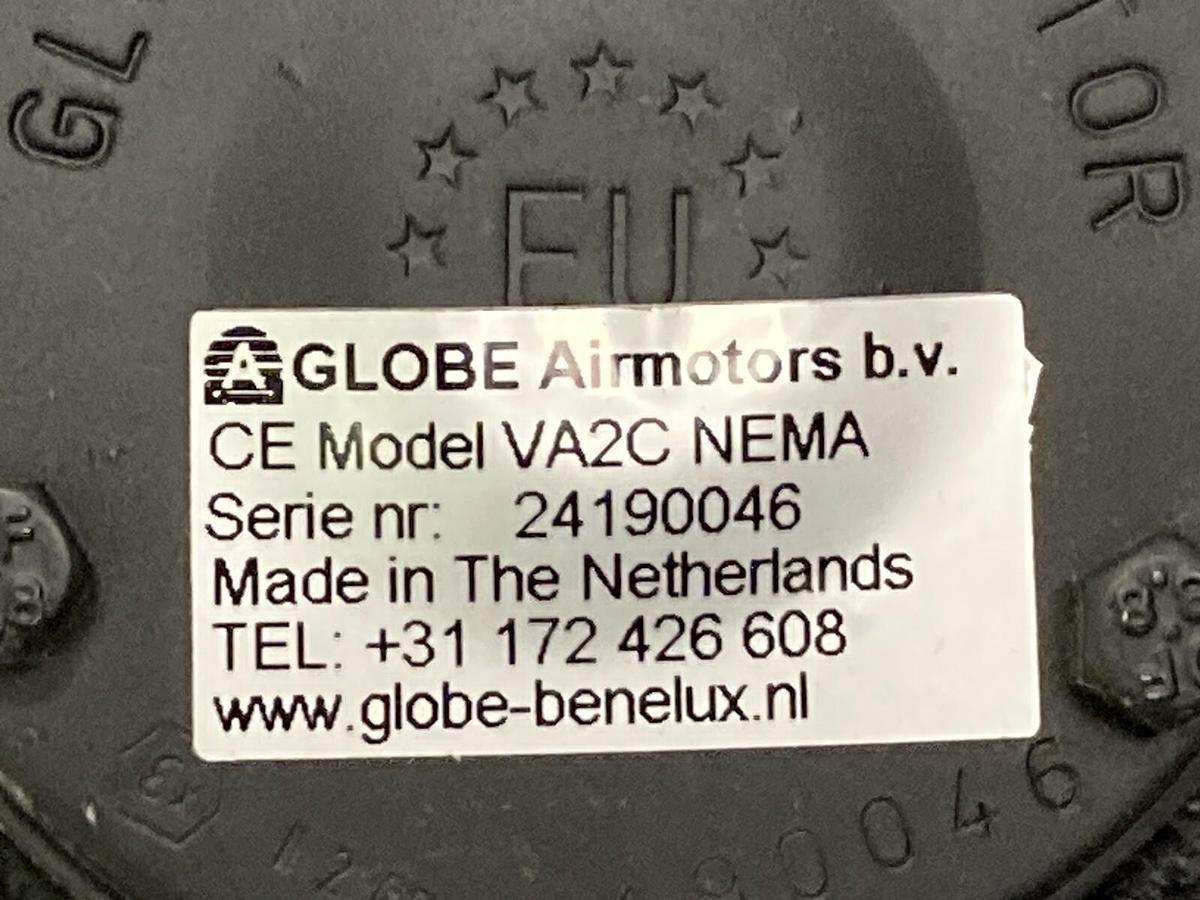Used Globe Air Motor,VA2C NEMA,Pneumatic Vane Air Motor