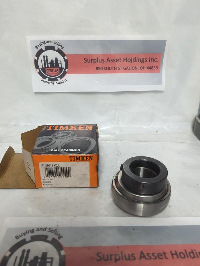 TIMKEN,G1108KLLB+COL,INSERT BALL BEARING WITH COLLAR NOS