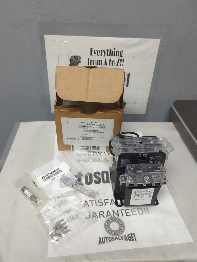 SIEMENS,A1TRCQ0B112,INDUSTRIAL CONTROL TRANSFORMER PRI-230X460V SEC-115V NEW