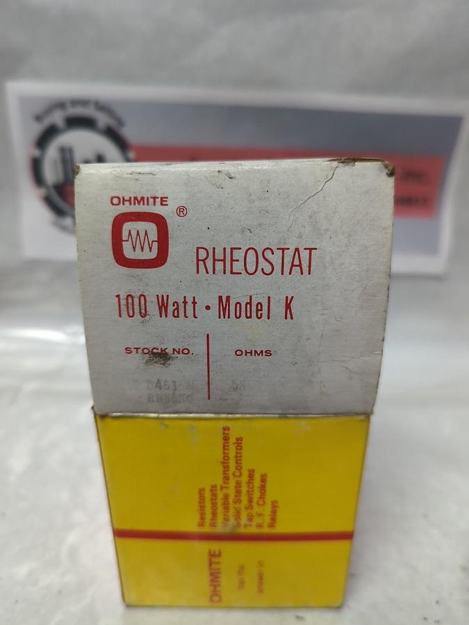 OHMITE,RS5K0,RHEOSTAT MODEL K NOS