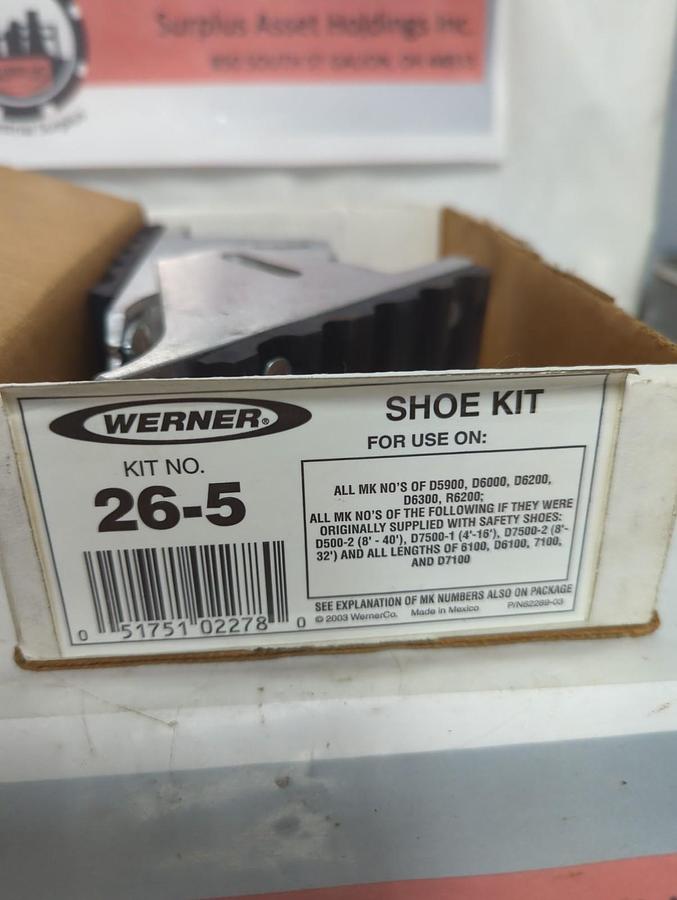 WERNER,26-5,REPLACEMENT SHOE KIT FOR LADDER NOS