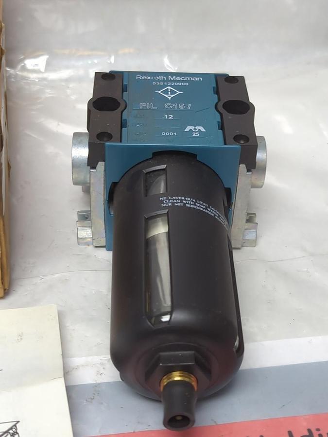REXROTH MECMAN,535 122 400 0,DIRECTIONAL VALVE/FILTER C15i 1/2 INCH NOS