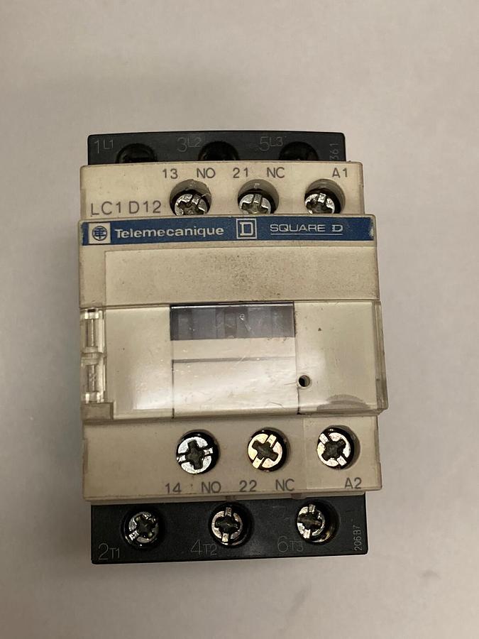 Used Telemecanique,LC1D12B7,25 Amp Contactor, 50/60Hz