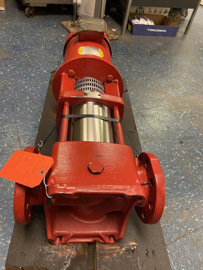 Used Grundfos,80-4T 2-1/2,Vertical Booster Pump 3hp 3450RPM 208-230/460V