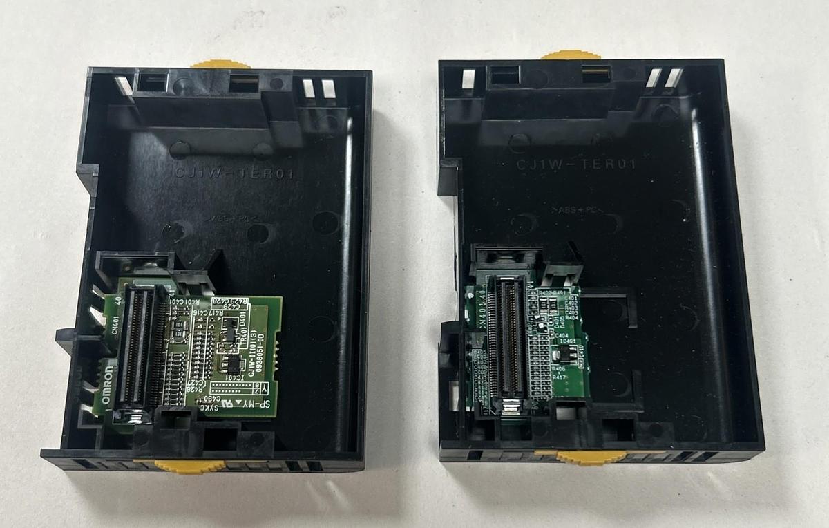 Used OMRON,CJ1W-TER01,END PLATE LOT OF 2