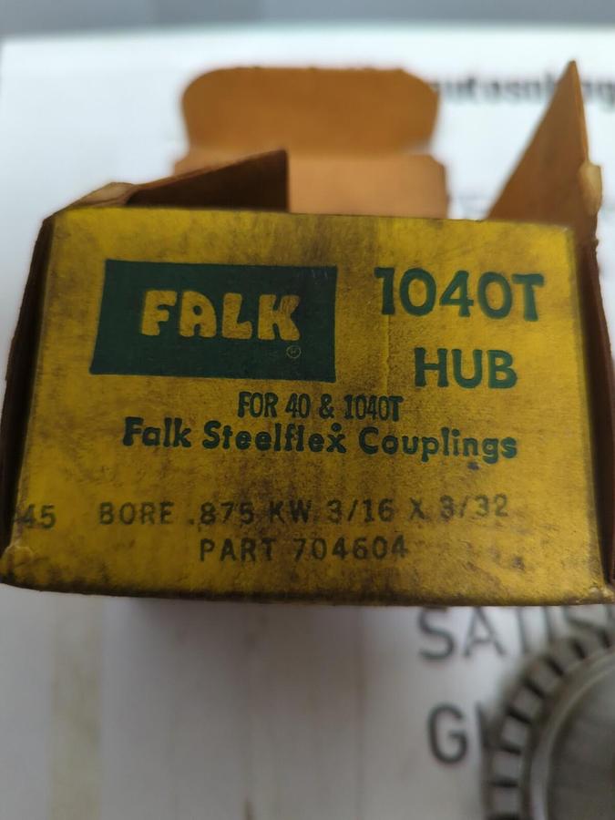 FALK,704604 1040T,HUB FOR 40 & 1040T STEELFLEX COUPLINGS NOS