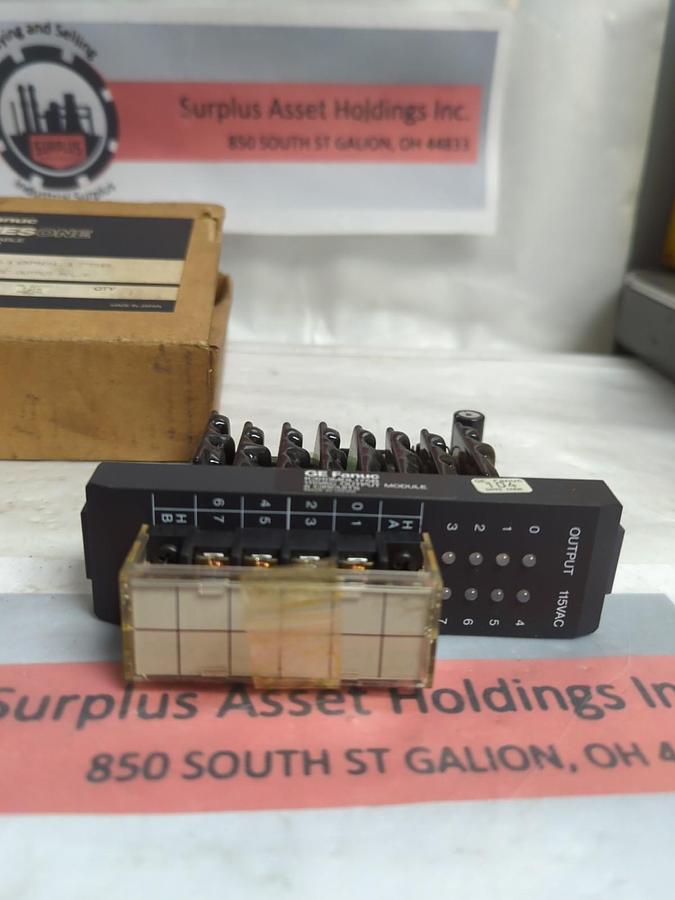 GE FANUC,IC610MDL175B,PROGRAMMABLE CONTROLLER OUTPUT MODULE 115VAC NOS