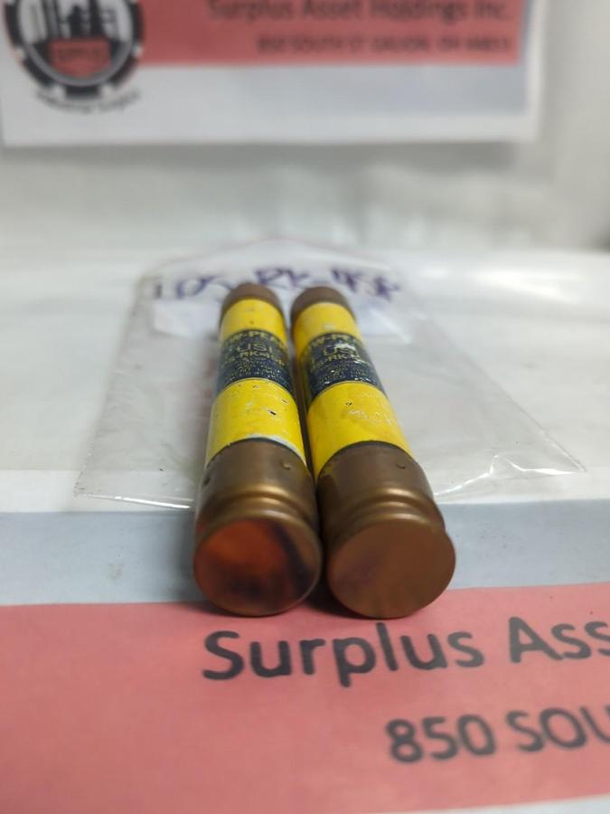 Used COOPER BUSSMANN,LPS-RK-4SP,LOW-PEAK 4 AMP FUSE LOT OF 2 PRE-OWNED