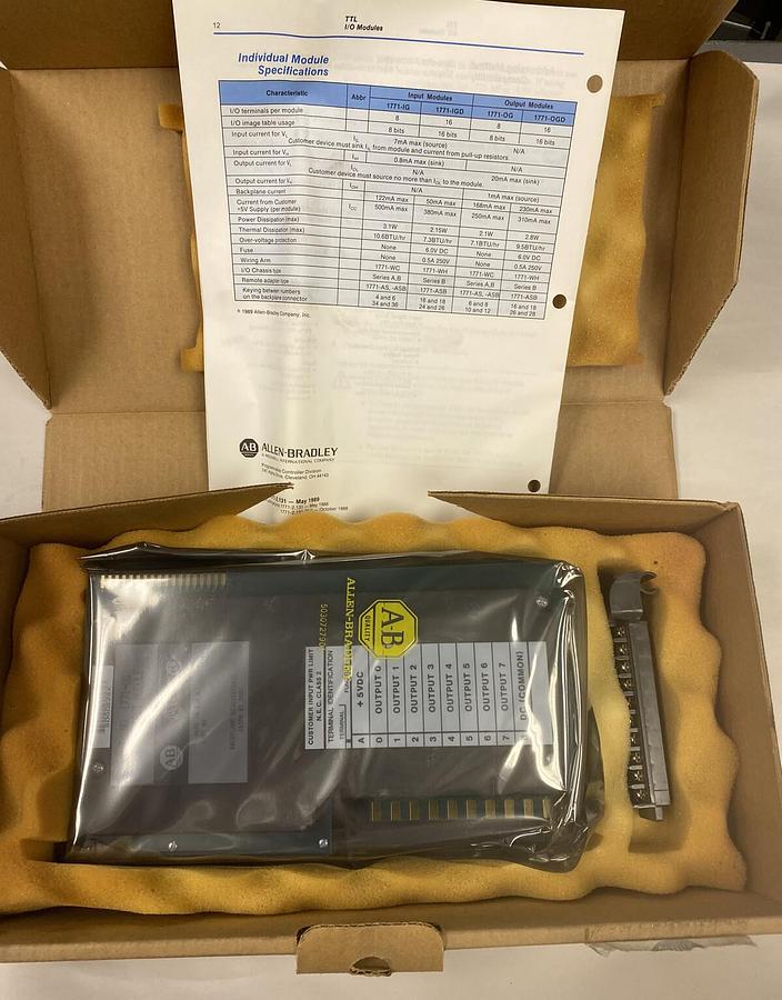 Allen Bradley,1771OG,Output Module NOS