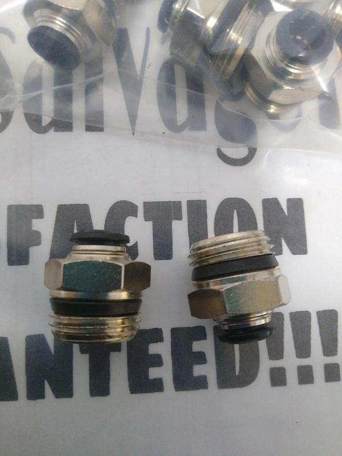 UNBRANDED,61761128,TUBE STRAIGHT MALE CONNECTOR 8MMX1/2 IN LOT OF 15 NOS