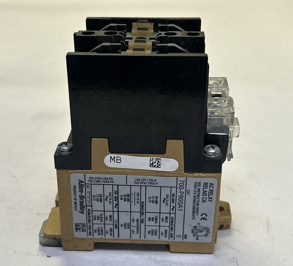 Used ALLEN BRADLEY,700-P800A1,AC RELAY