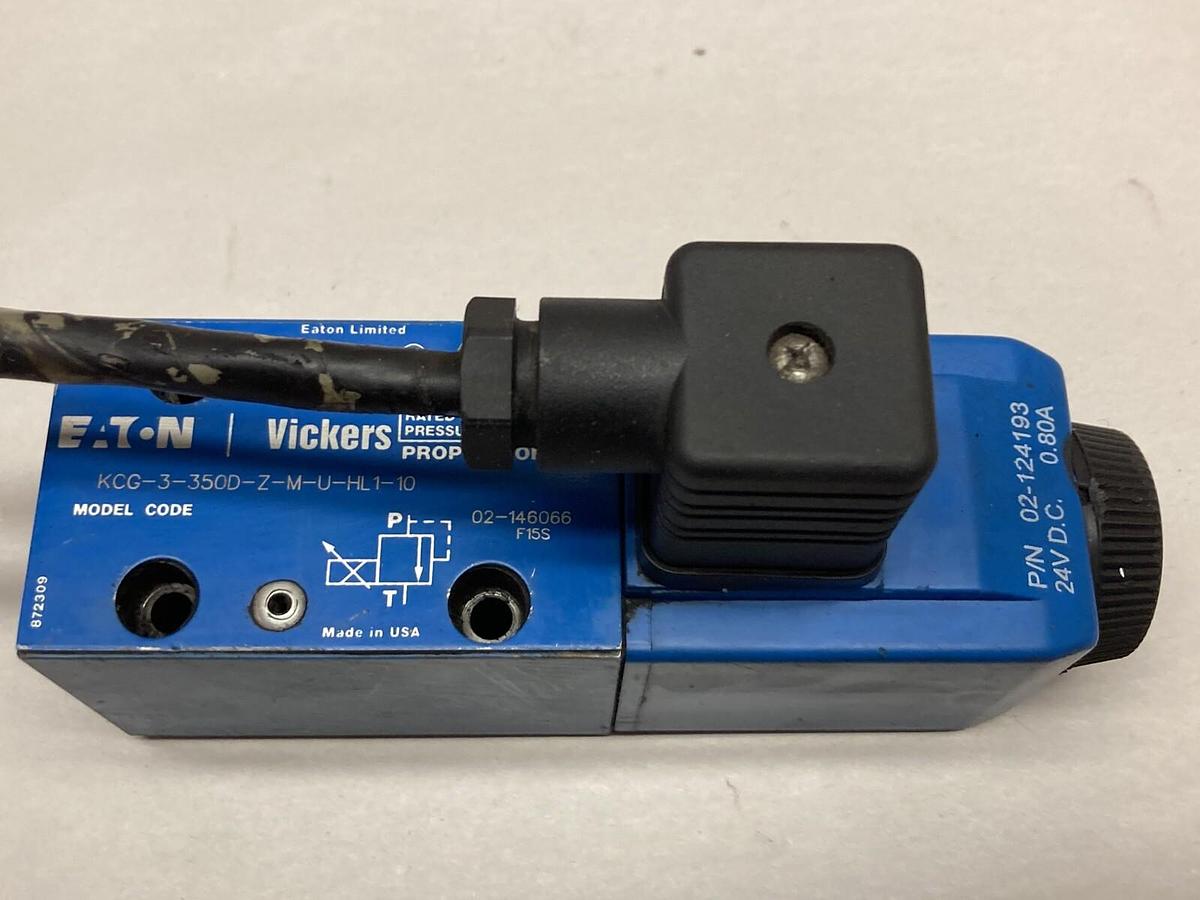 Used Eaton-Vickers,KCG-3-350D-Z-M-U-HL1-10,Proportional Valve 24VDC