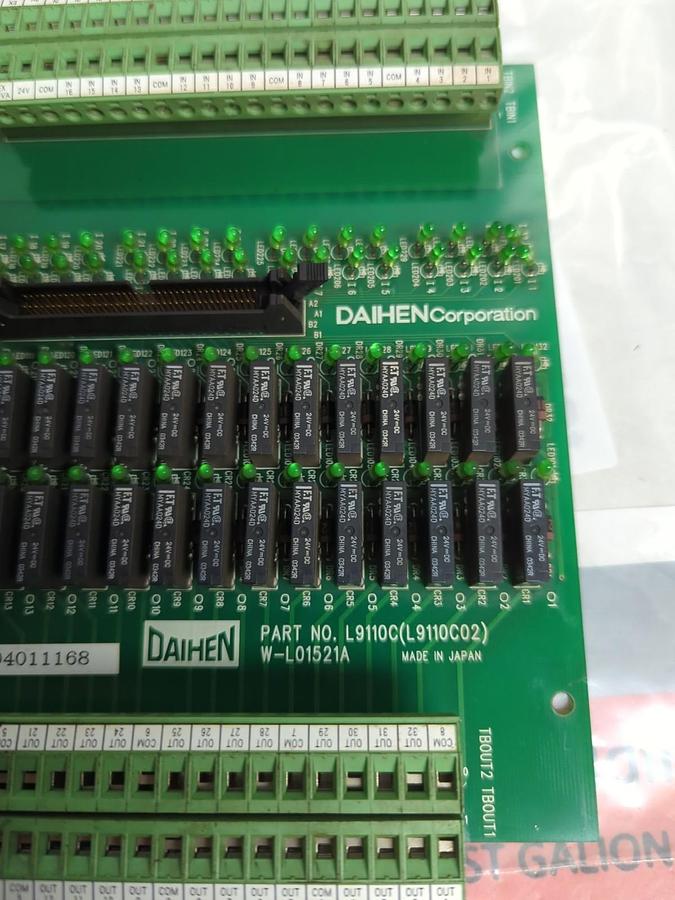 Used DAIHEN,L9110C(L9110C02),PC CARD W-L01521A PRE-OWNED