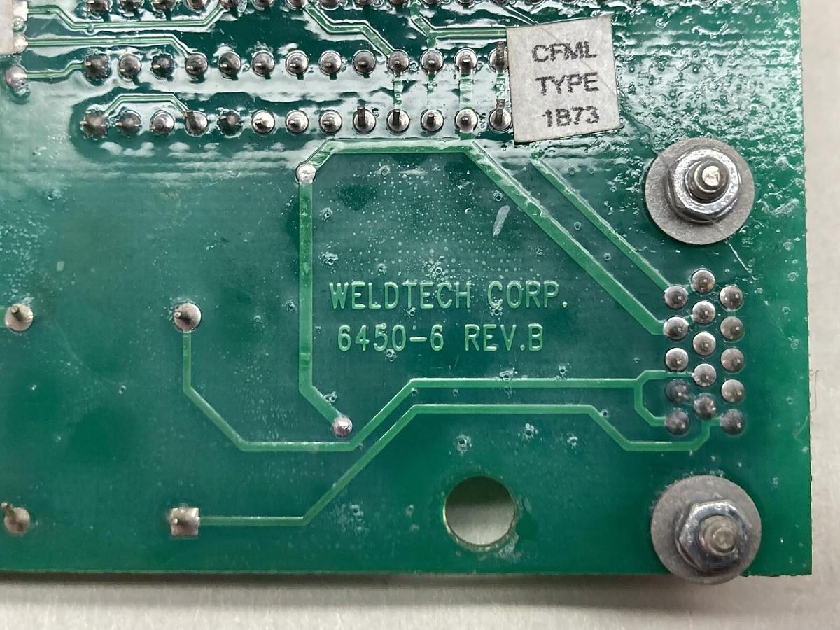 Used Weldtech Corp,6450-6,Weld Controller Circuit Board Rev B
