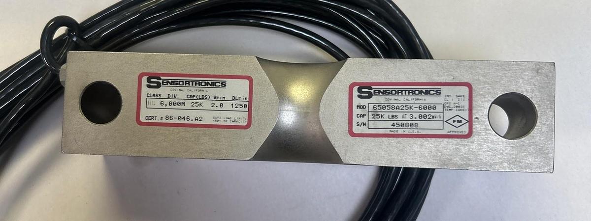 Used SENSORTRONICS,65058A25K-6000,LOAD CELL