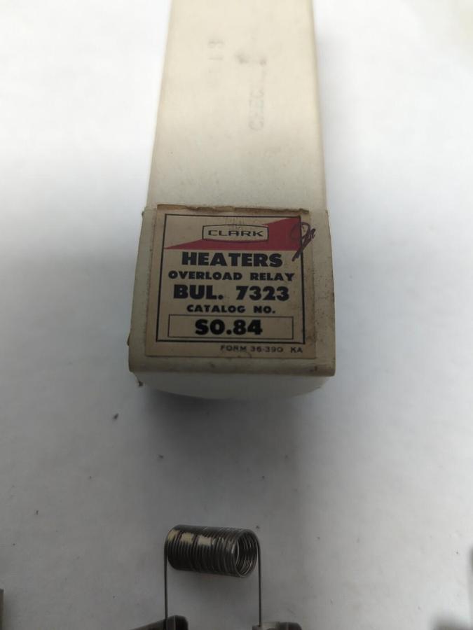 CLARK-SYLVANIA,S-0.84,OVERLOAD HEATER ELEMENT LOT OF 12 NOS