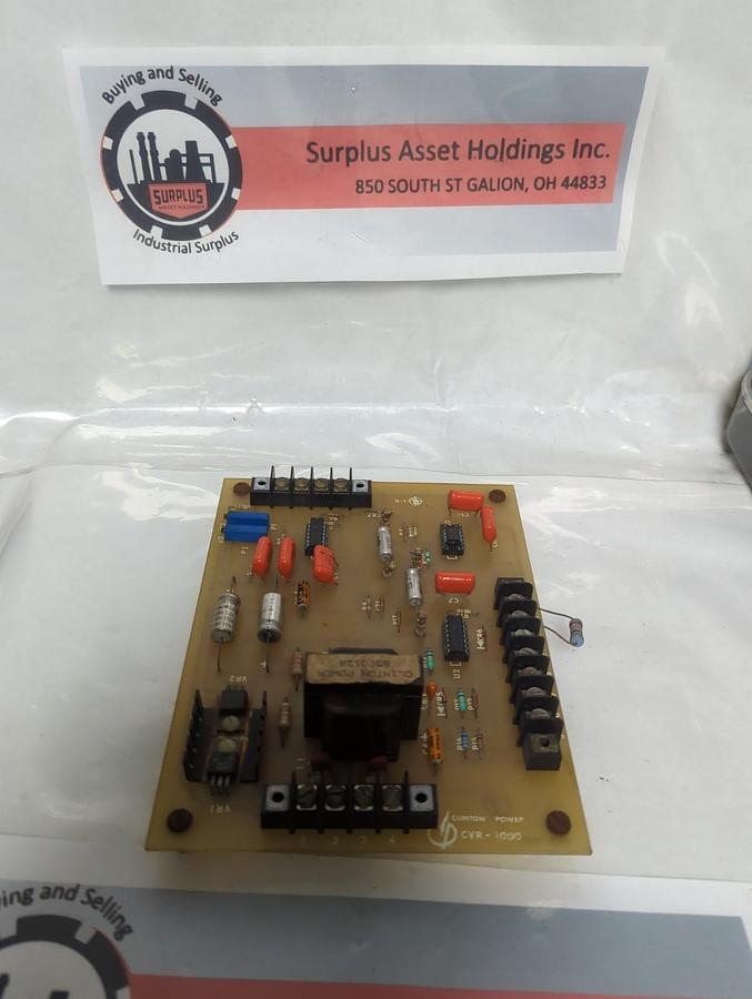 Used CLINTON POWER,CVR-1000,PLC BOARD PRE-OWNED
