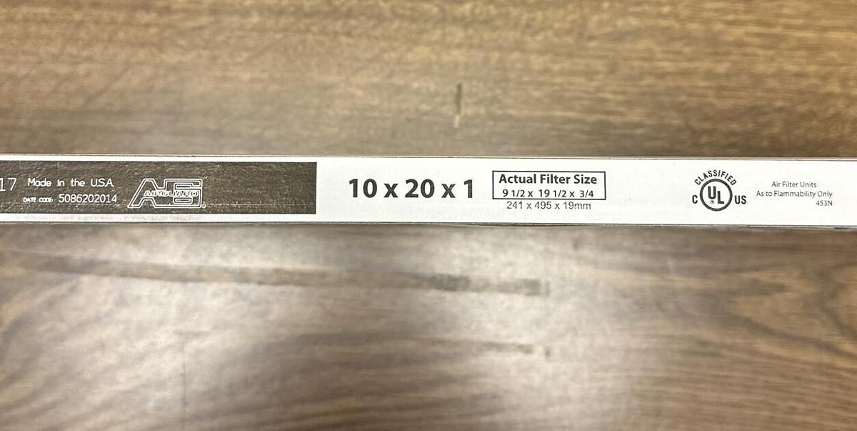Airguard,DP40-STD1-117 10x20x1,Air Filter box of 12