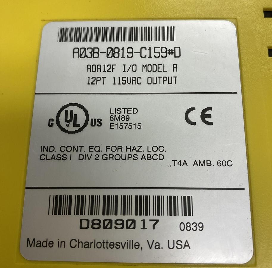 Used FANUC,A03B-0819-C159,OUTPUT MODULE