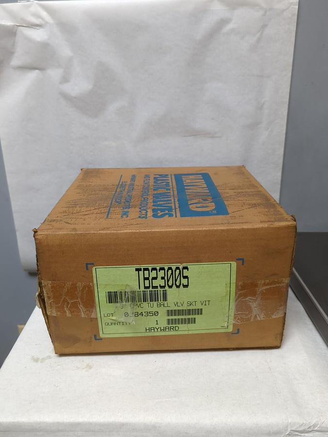 HAYWARD,TB2300S,3 INCH CPVC TRUE UNION BALL VALVE SKT VIT NEW IN SEALED BOX