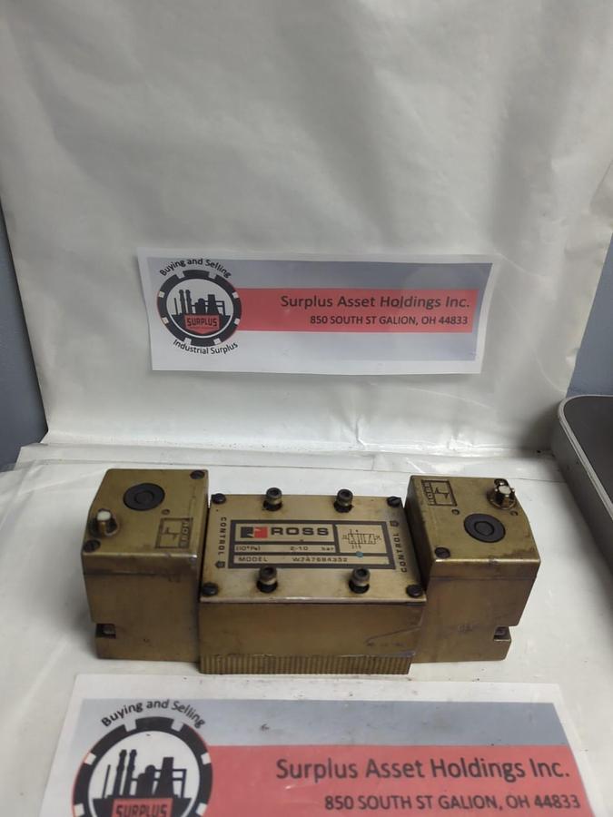 Used ROSS,W7476B4332,SOLENOID VALVE 110/50 110-120/60 PRE-OWNED