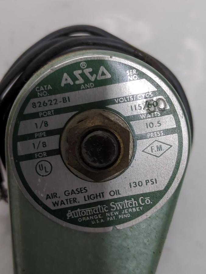 ASCO,82622-B1,SOLENOID VALVE 115V 50CY NOS