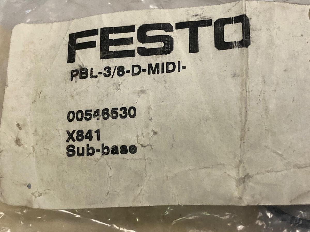 Used Festo,PBL-3/8-D-MIDI-L-NPT,Sub-Base
