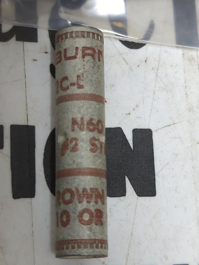 BURNDY,N60 2 STR S2C-L,CRIMP CONNECTOR/ SPLICE LOT OF 32 NOS