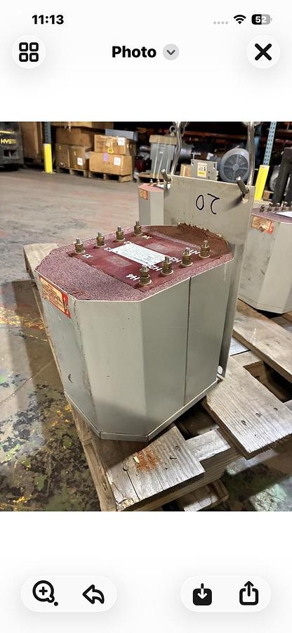 Used WESTINGHOUSE,TYPE AP,TRANSFORMER 256 Frame 5KVA HV 480/240V LV 240/120V 1PH