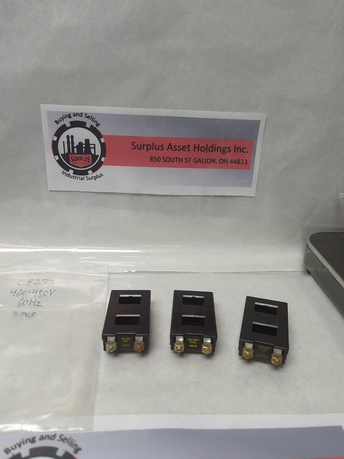 Used ALLEN-BRADLEY,CB273,COIL 460-480V 60HZ LOT OF 3 PRE-OWNED