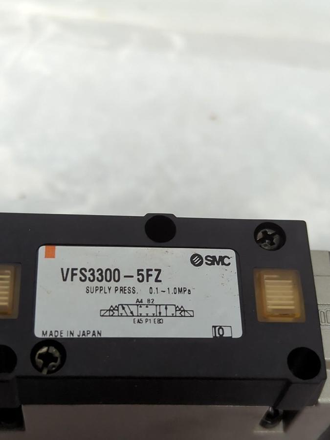Used SMC,VFS3300-5FZ,SOLENOID AIR CONTROL VALVE PRE-OWNED