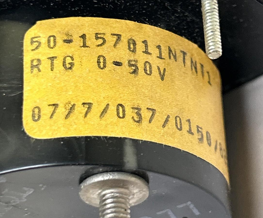 GENERAL ELECTRIC,50-157011NTNT1,PANEL METER 0-50 DC VOLTS NOS